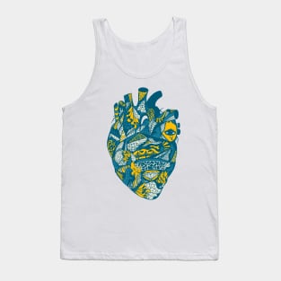 Retro Wave Transparent Heart Tank Top